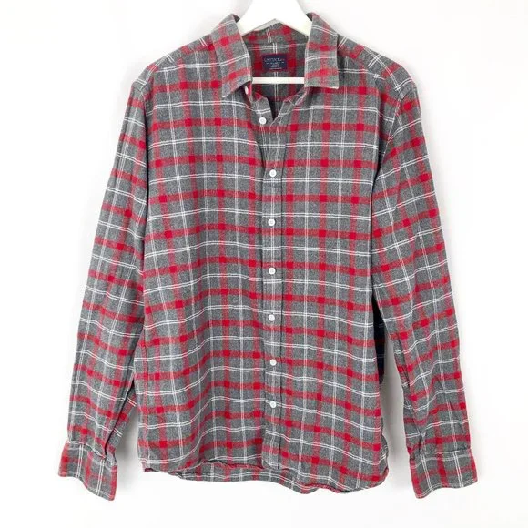 Untuckit Plaid Flannel Button Down Shirt - XL Tall Slim - Holiday Christmas Fall - Picture 3 of 10